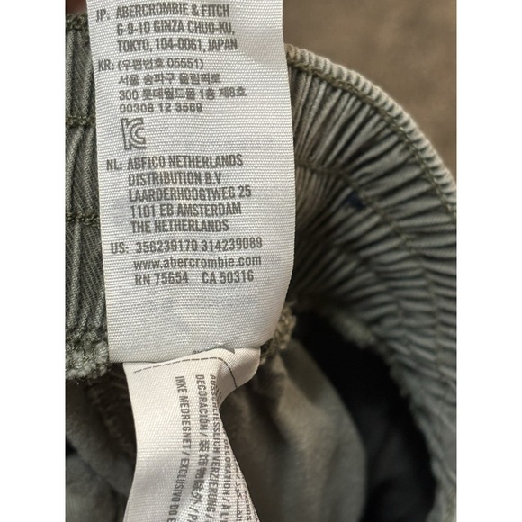 Hollister Womens Olive Green Jogger Pants Elastic Waist Drawstring XS - Picture 7 of 8